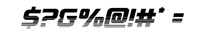 Astro Armada Twotone Italic Font OTHER CHARS