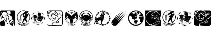 AstrologishSymbols Font UPPERCASE