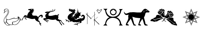 AstrologyCelticSymbols Font OTHER CHARS