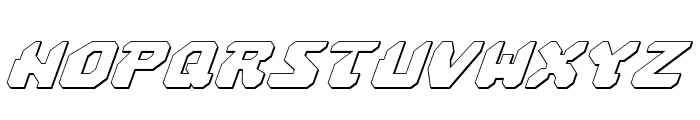 Astropolis 3D Italic Font LOWERCASE