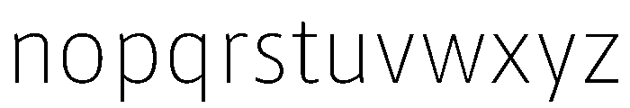 Asap Sharp 100 Font LOWERCASE