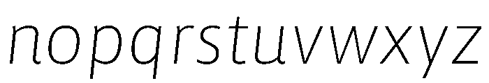 Asap Sharp 100italic Font LOWERCASE