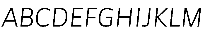 Asap Sharp 200italic Font UPPERCASE