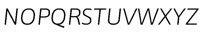 Asap Sharp 200italic Font UPPERCASE