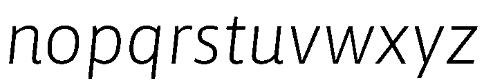 Asap Sharp 200italic Font LOWERCASE