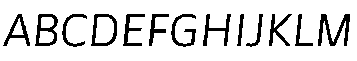 Asap Sharp 300italic Font UPPERCASE