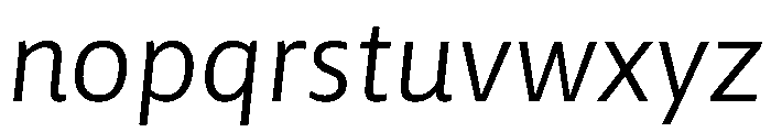 Asap Sharp 300italic Font LOWERCASE
