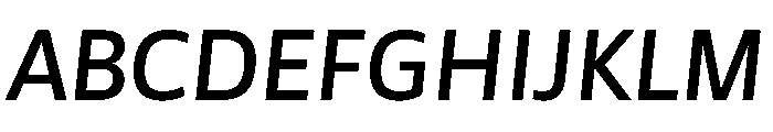 Asap Sharp 500italic Font UPPERCASE