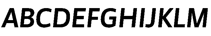 Asap Sharp 600italic Font UPPERCASE