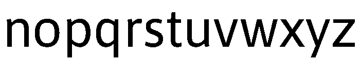 Asap Sharp Regular Font LOWERCASE