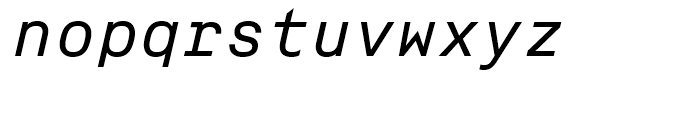 ASM Regular Italic Font LOWERCASE