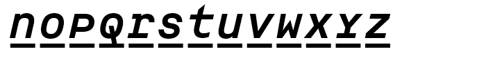 ASM S Bold Italic Font LOWERCASE