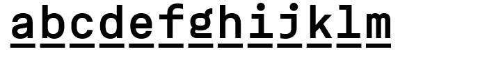 ASM S Bold Font LOWERCASE