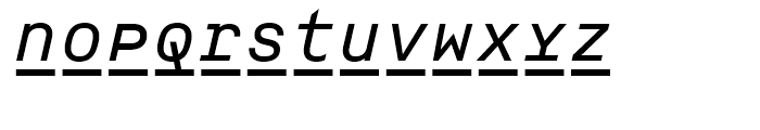 ASM S Regular Italic Font LOWERCASE