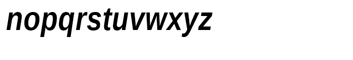 Ascender Sans Narrow WGL Bold Italic Font LOWERCASE