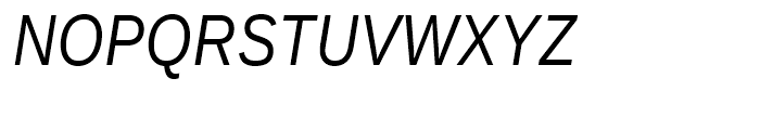 Ascender Sans Narrow WGL Italic Font UPPERCASE