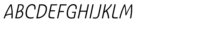 Ashemore Cond Regular Italic Font UPPERCASE