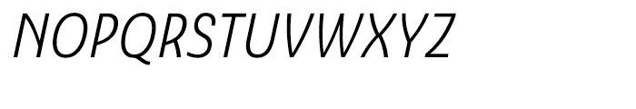 Ashemore Cond Regular Italic Font UPPERCASE
