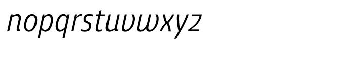 Ashemore Cond Regular Italic Font LOWERCASE