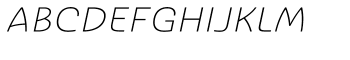 Ashemore Ext Light Italic Font UPPERCASE