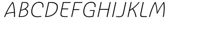 Ashemore Norm Light Italic Font UPPERCASE