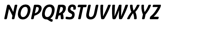 Ashemore Softened Cond Bold Italic Font UPPERCASE