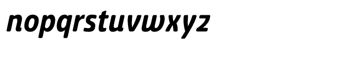 Ashemore Softened Cond Bold Italic Font LOWERCASE