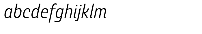 Ashemore Softened Cond Regular Italic Font LOWERCASE
