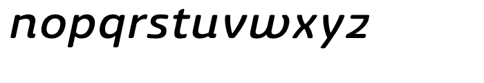 Ashemore Softened Ext Medium Italic Font LOWERCASE