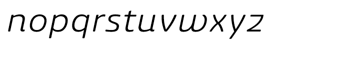 Ashemore Softened Ext Regular Italic Font LOWERCASE