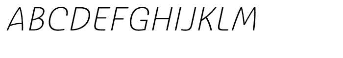 Ashemore Softened Norm Light Italic Font UPPERCASE