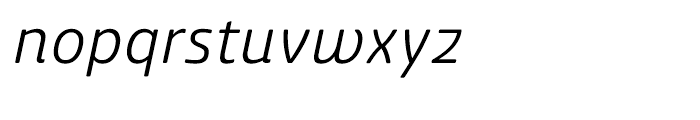 Ashemore Softened Norm Regular Italic Font LOWERCASE