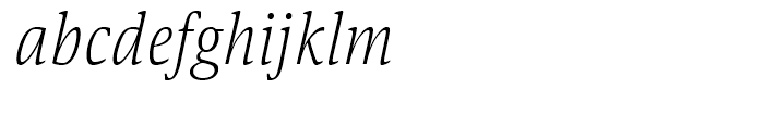Askan Slim ExtraLight Italic Font LOWERCASE