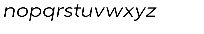 Aspira XWide Italic Font LOWERCASE