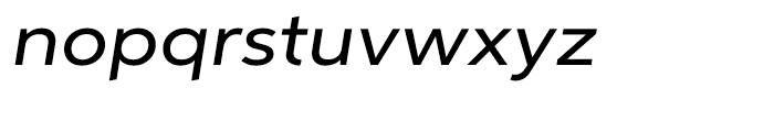 Aspira XWide Medium Italic Font LOWERCASE