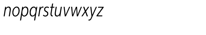 Aspira XXNar Light Italic Font LOWERCASE