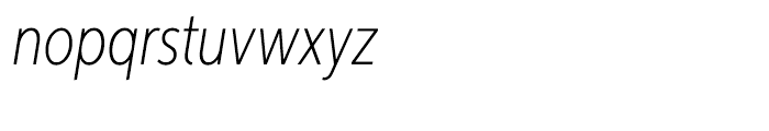Aspira XXNar Thin Italic Font LOWERCASE