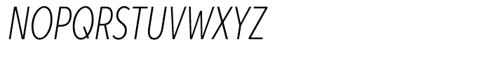 Aspira XXXNar Thin Italic Font UPPERCASE