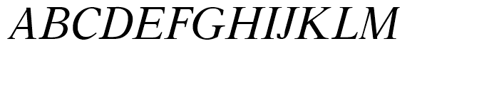 Aster Regular Italic Font UPPERCASE