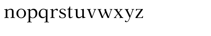 Aster Roman Font LOWERCASE