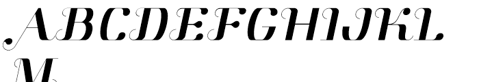 Aston Book Italic Font UPPERCASE