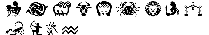 Astrologer Symbols Regular Font LOWERCASE