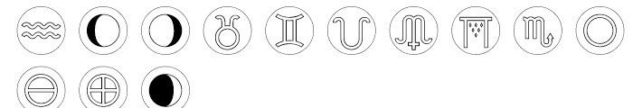 Astrotype P Dot Outline Font UPPERCASE