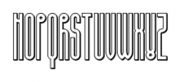 Ascetic 2D Shadow Font UPPERCASE