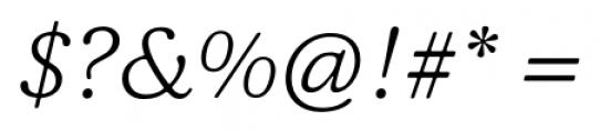 Ashbury ExtraLight Italic Font OTHER CHARS
