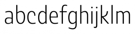 Ashemore Cond Light Font LOWERCASE