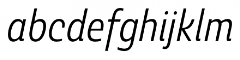 Ashemore Cond Regular Italic Font LOWERCASE