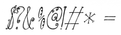 Ashtanga Italic Font OTHER CHARS