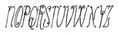 Ashtanga Italic Font UPPERCASE