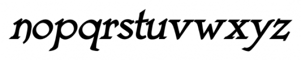 Astaire Pro Bold Italic Font LOWERCASE